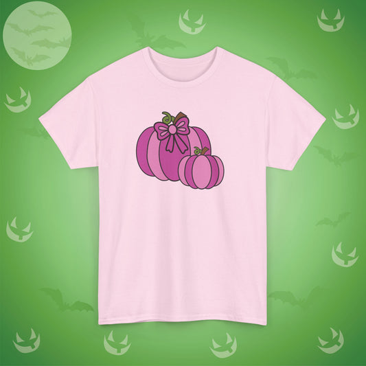 Thanksgiving Fall Inspired Halloween Pink Pumpkin Unisex T Shirt