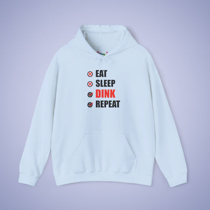 Eat Sleep Dink Repeat Pickleball Hoodie | Funny Pickleball Lover Gift Black Version