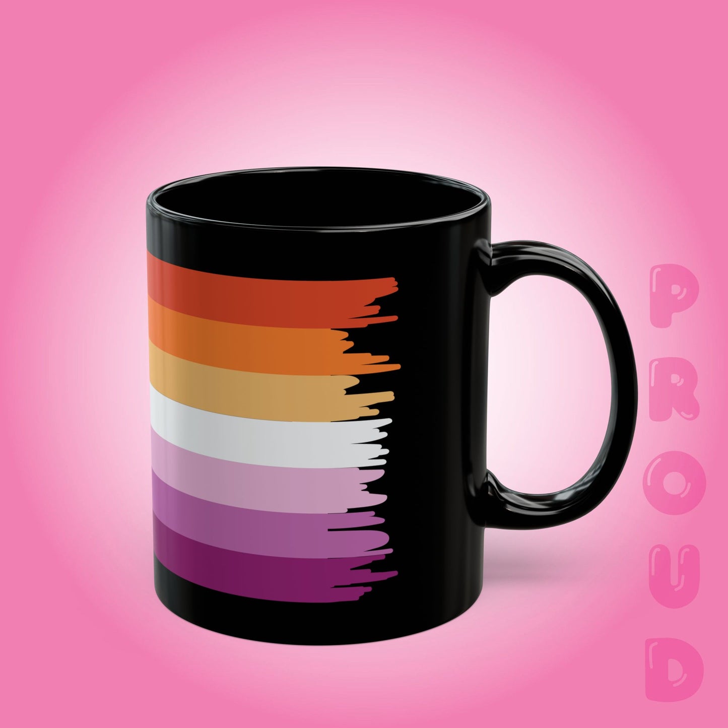 Lesbian Pride Month Gay LGBTQ Black 11oz or 15oz Coffee Mug