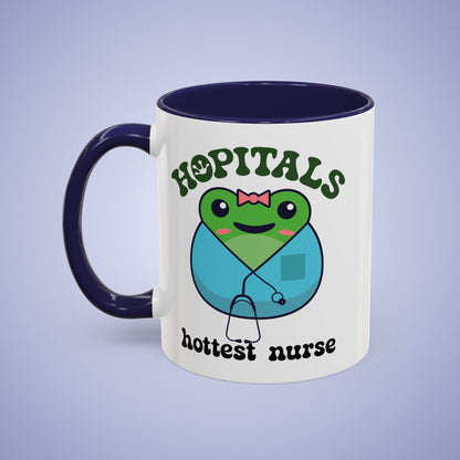 Hopitals Hottest Nurse Frog Lover Gift Coffee Mug Ceramic