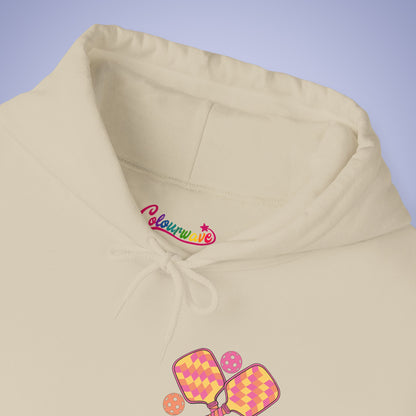 Diagnosed with a Chronic Dinking Disorder Pickleball Hoodie | Funny Pickleball Lover Gift Light Version