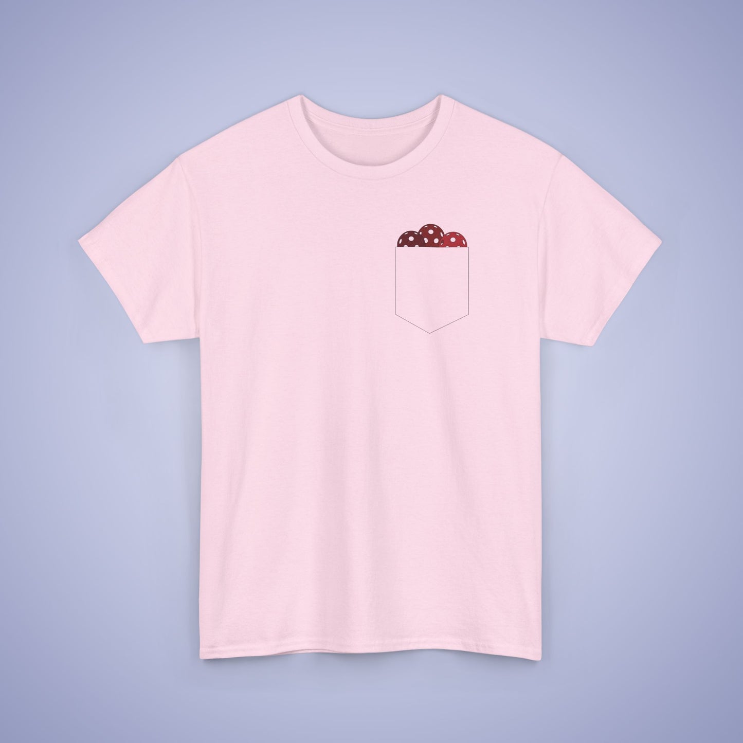 Pickleball Pocket Design T Shirt Red Graphic Design