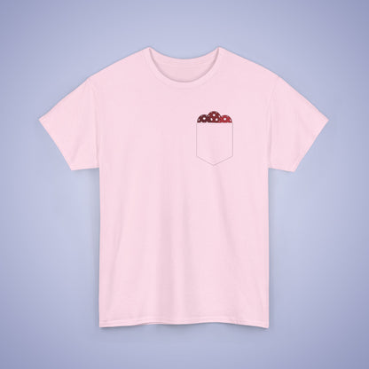 Pickleball Pocket Design T Shirt Red Graphic Design