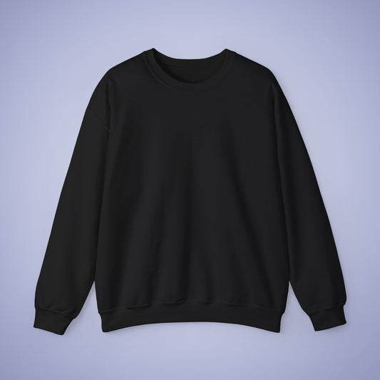 Blank Black Unisex Crewneck Sweatshirt