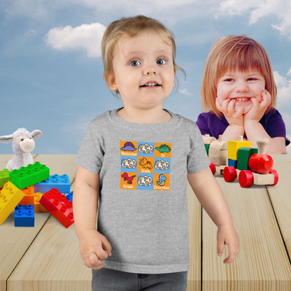 Sixth Grade Fun Dinosaurs Kids Cotton T Shirt Back To School Toddler