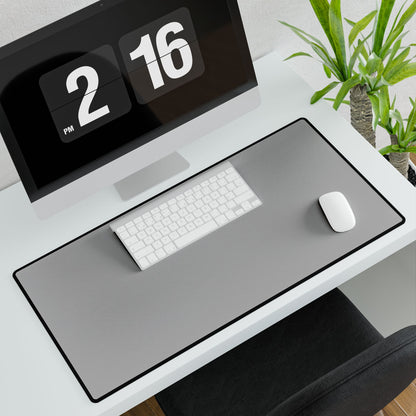 Light Grey Desk Mat Minimalist Office Teacher Decor Gift Medium & Large