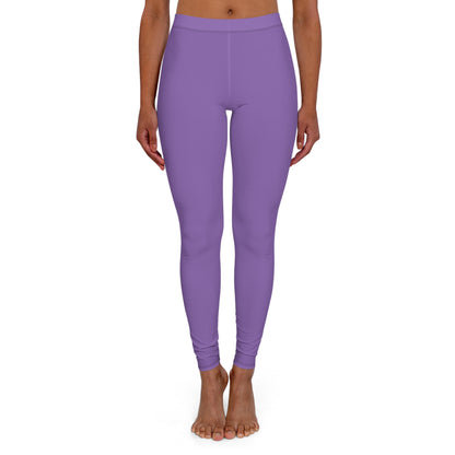 Light Purple Casual Spandex Leggings