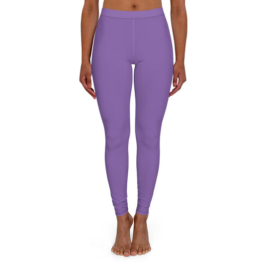 Light Purple Casual Spandex Leggings