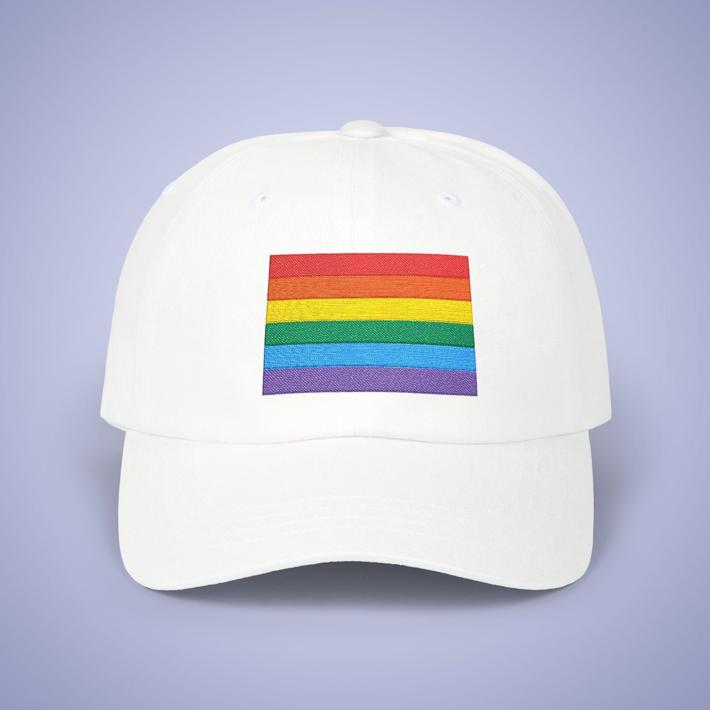 Pride Flag Month Embroidered Classic Dad Cap Unisex Coloured Embroidery