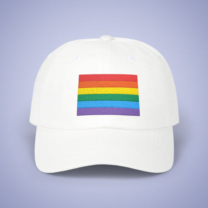 Pride Flag Month Embroidered Classic Dad Cap Unisex Coloured Embroidery