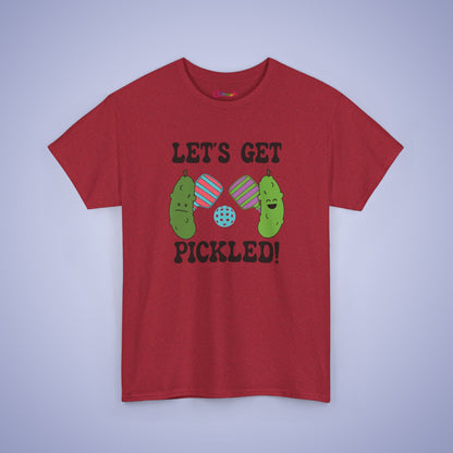 Lets Get Pickled Funny Pickleball Lover Gift Tee Graphic Design T Shirt