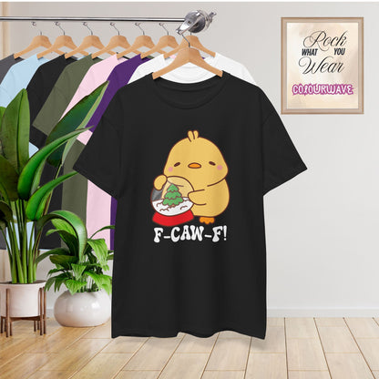 Christmas Snowglobe F CAW F White Cute Funny Chick Unisex Chicken T Shirt