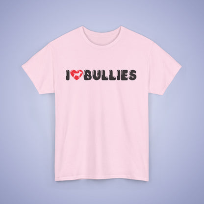 I Heart Bulldogs Unisex T Shirt