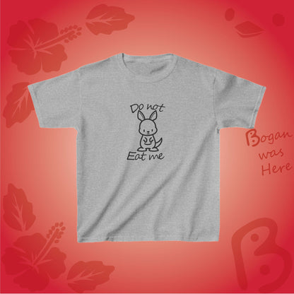 Do Not Eat Me Cute Kangaroo Bogan's Design Kids Tshirt