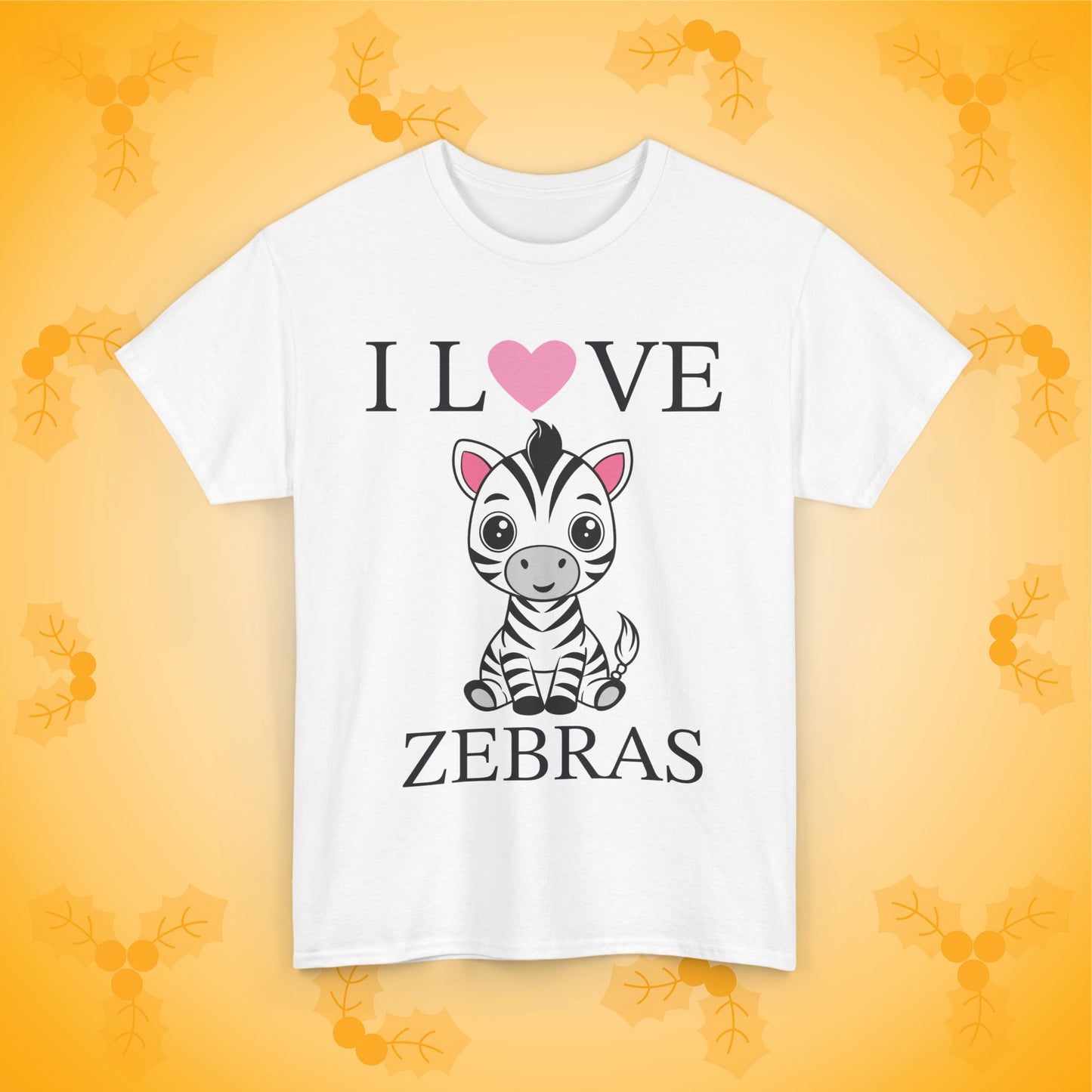 I Love Zebras Unisex T-Shirt