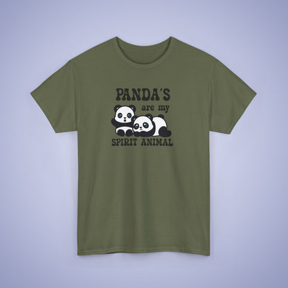 Panda's Are My Spirit Animal National Panda Day Unisex T Shirt