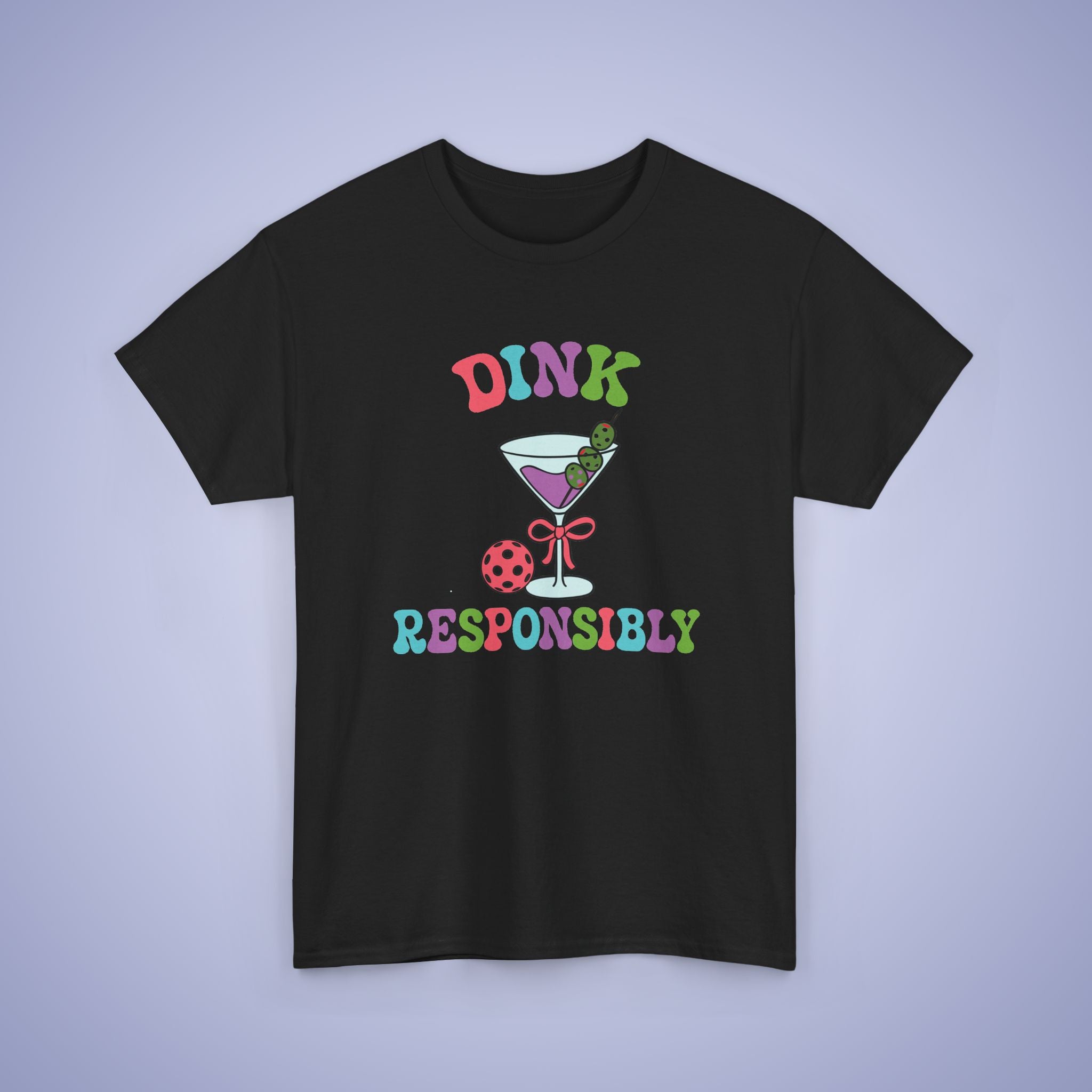Dink Responsibly Pickleball T-Shirt | Funny Alcohol Drinking T-Shirt