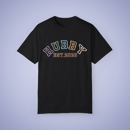 Hubby Est 2026 Newlywed Comfort T Shirt