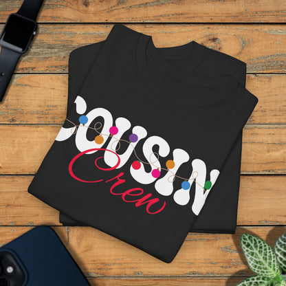 Cousin Crew Christmas Lights White Family Matching Unisex T Shirt