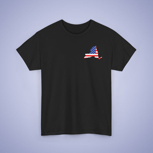 New York Map Pocket Art Proud American Unisex T Shirt