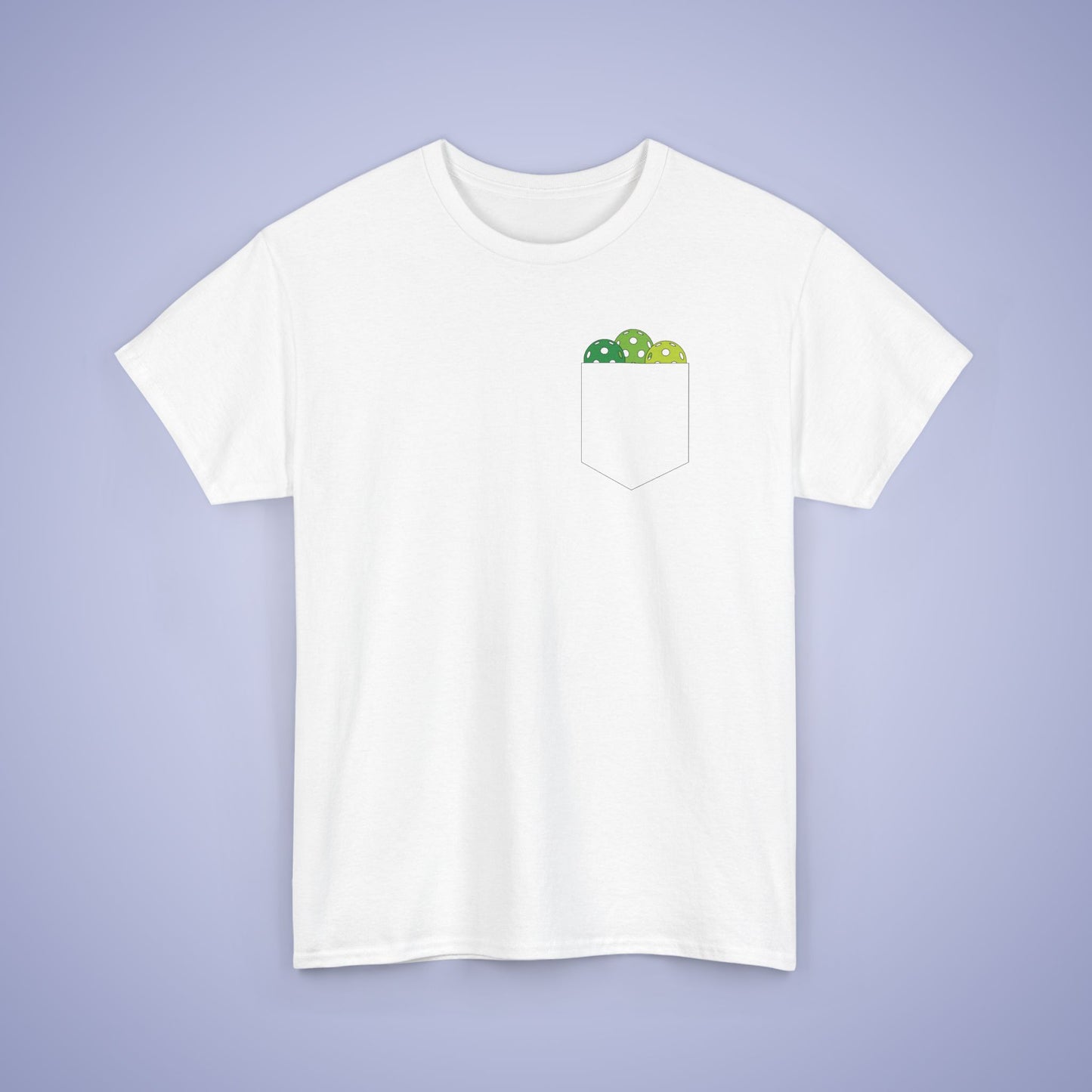 Pickleball Pocket Design T Shirt Green Graphic Design