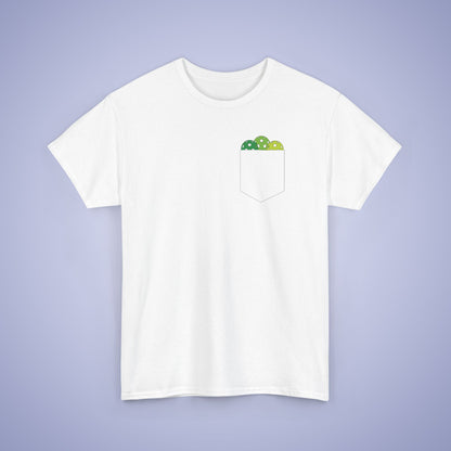 Pickleball Pocket Design T Shirt Green Graphic Design