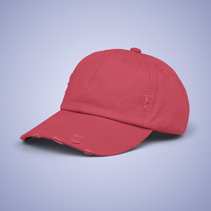 Red Distressed Cap