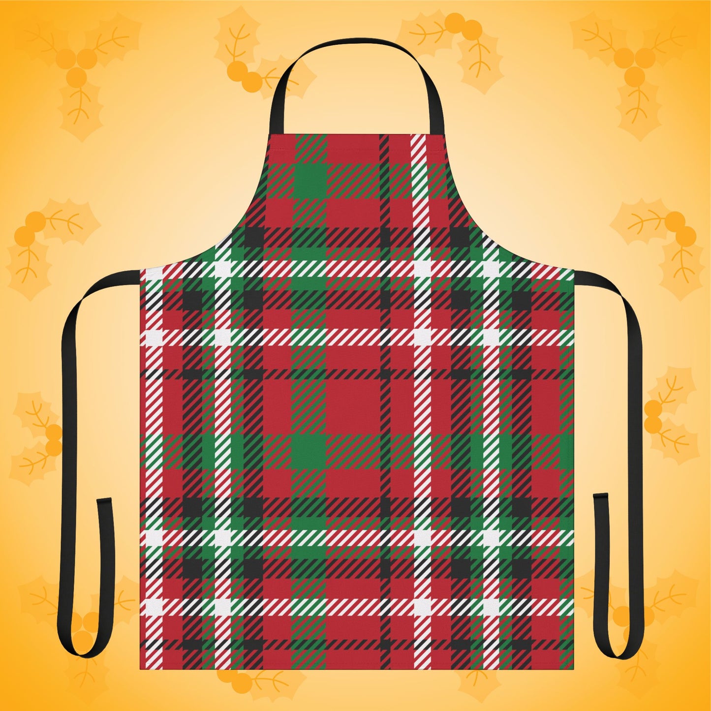 Holiday Check Christmas Plaid Kitchen Apron