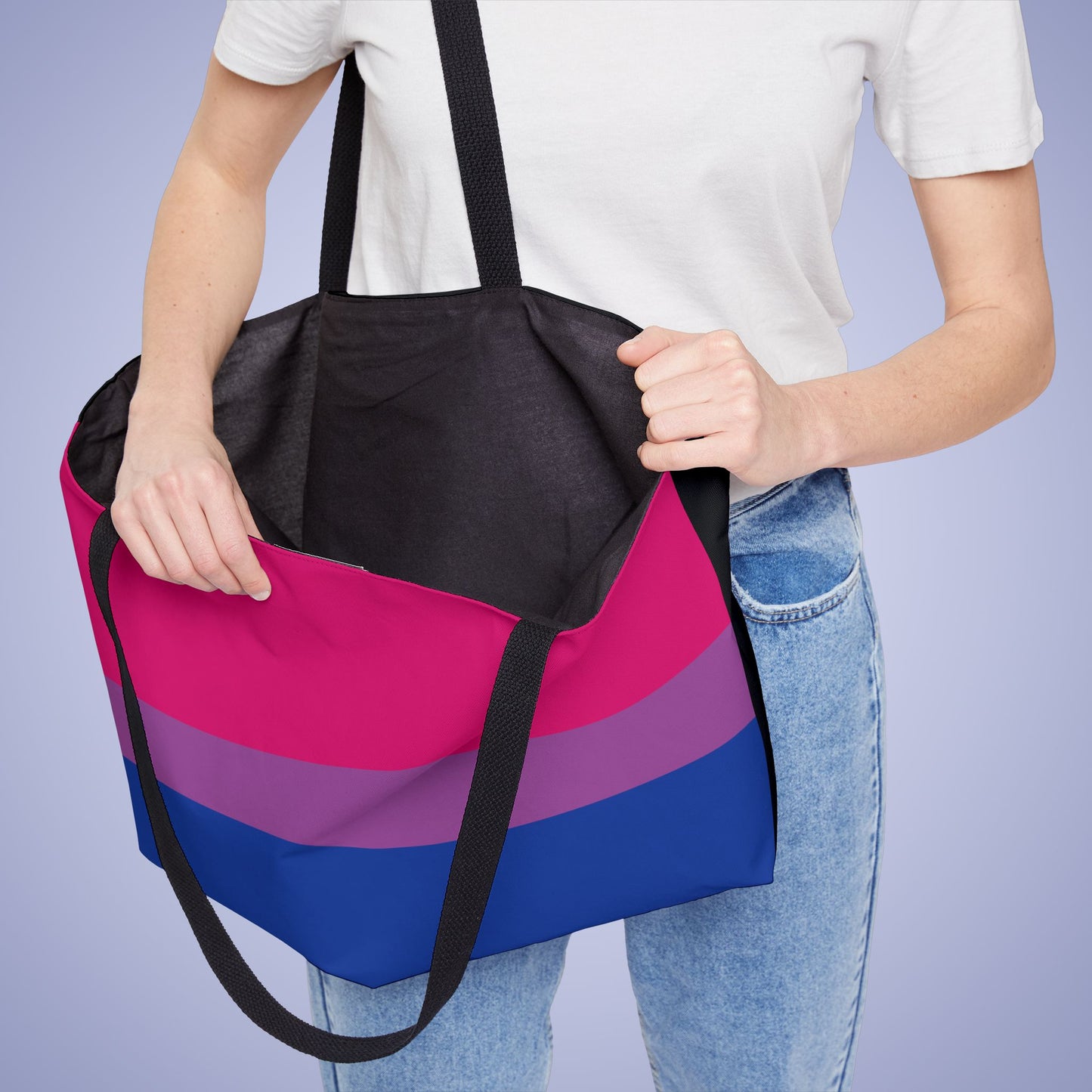 Bisexual Pride Month Weekender Large Beach Bag Tote