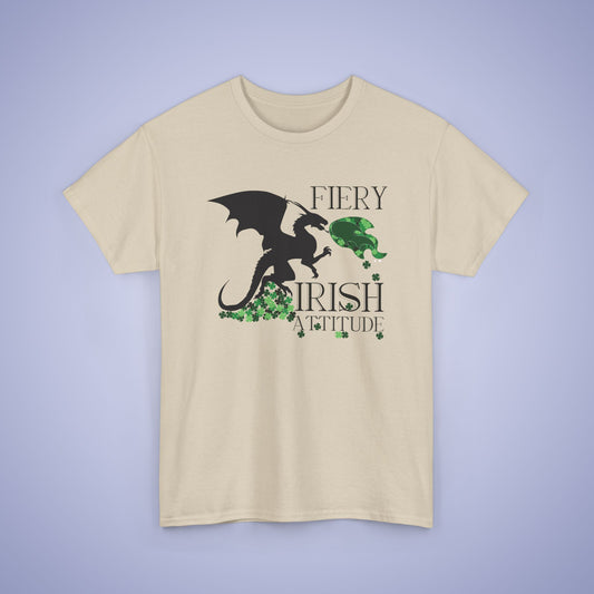 Fiery Irish Attitude Dragon Lover Unisex T Shirt
