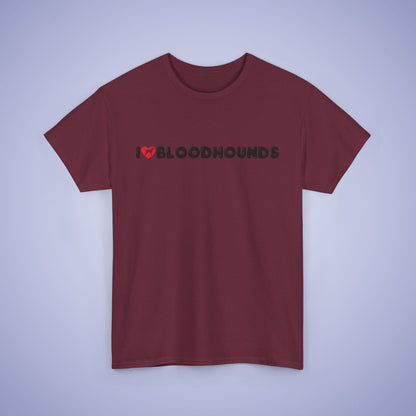 I Heart Bloodhounds Unisex T Shirt