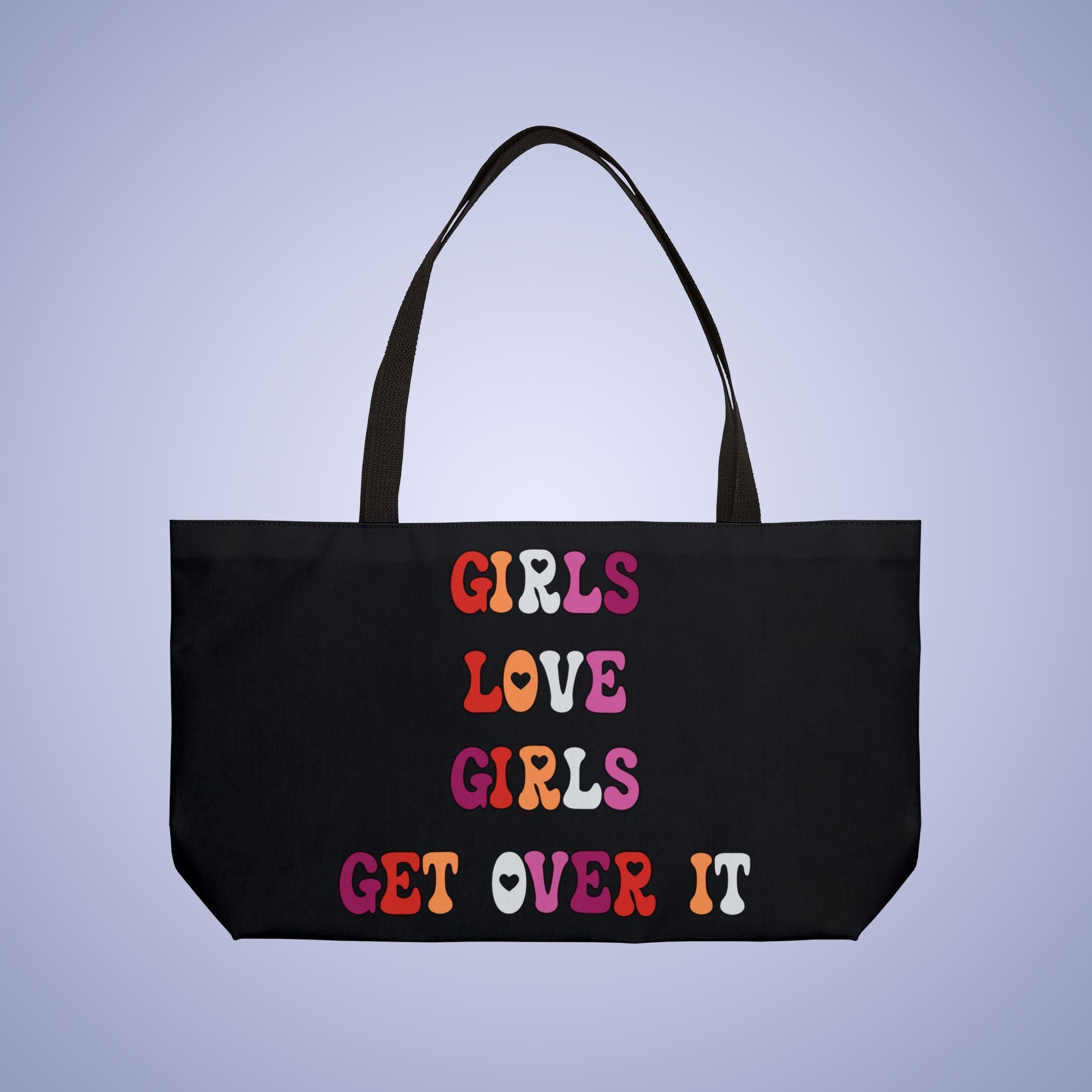 Lesbian Pride Month Weekender Large Beach Bag Tote