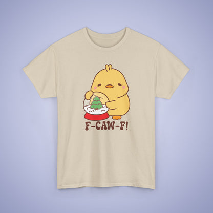 Christmas Snowglobe F CAW F Cute Funny Chick Unisex Chicken T Shirt