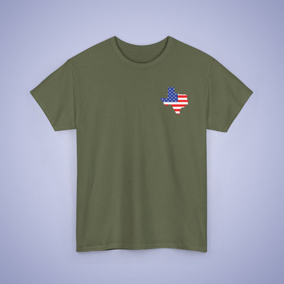 Texas Map Pocket Art Proud American Unisex T Shirt