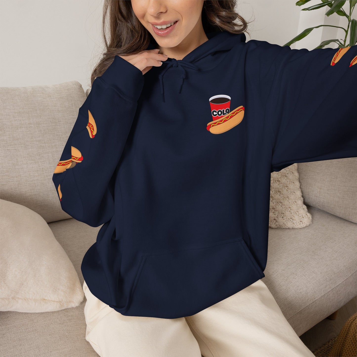 It's a Bad Day to Be A Hot Dog Hoodie | Hot Dog Lover Gift White