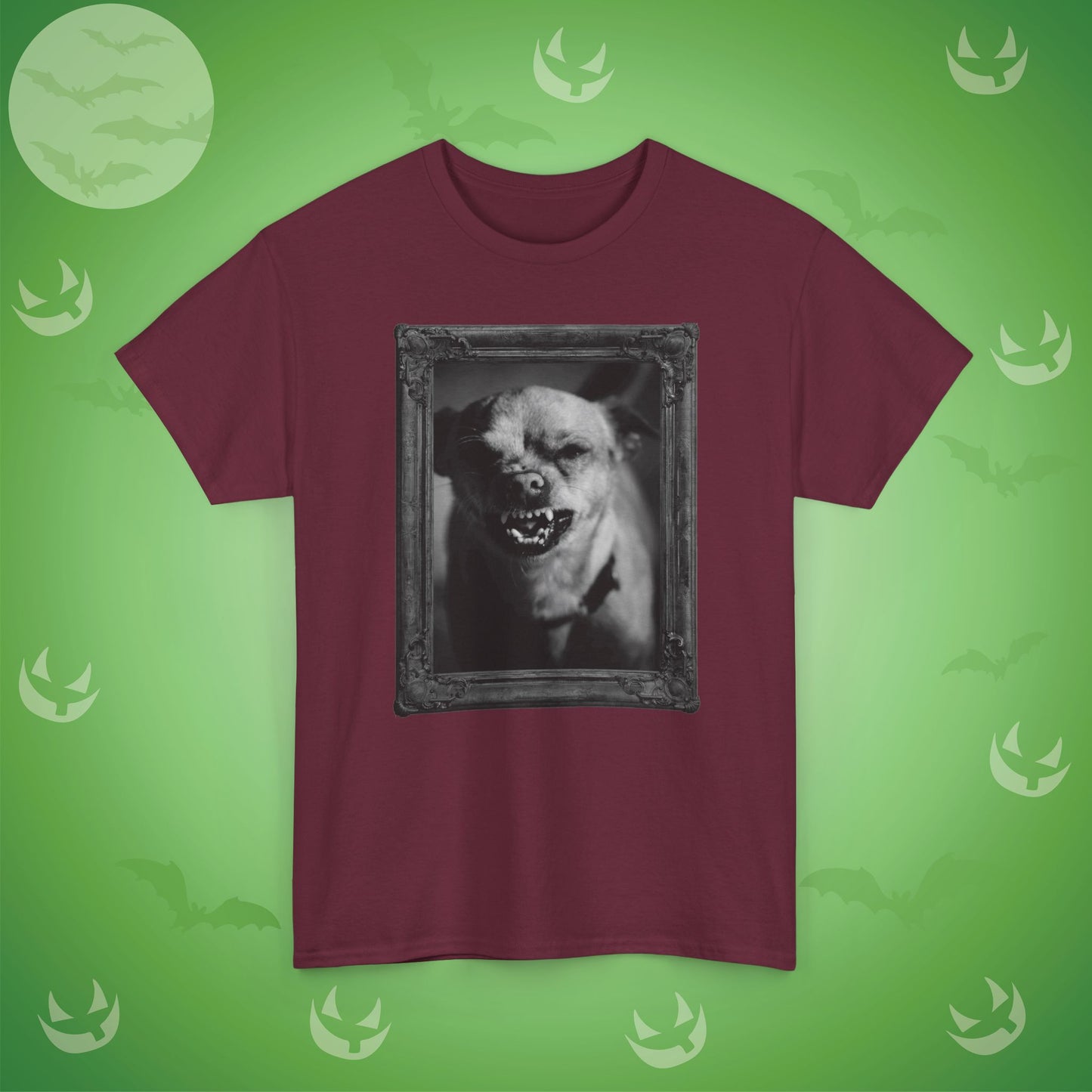 Angry Dog Spooky Halloween T-Shirt | Photographic Design
