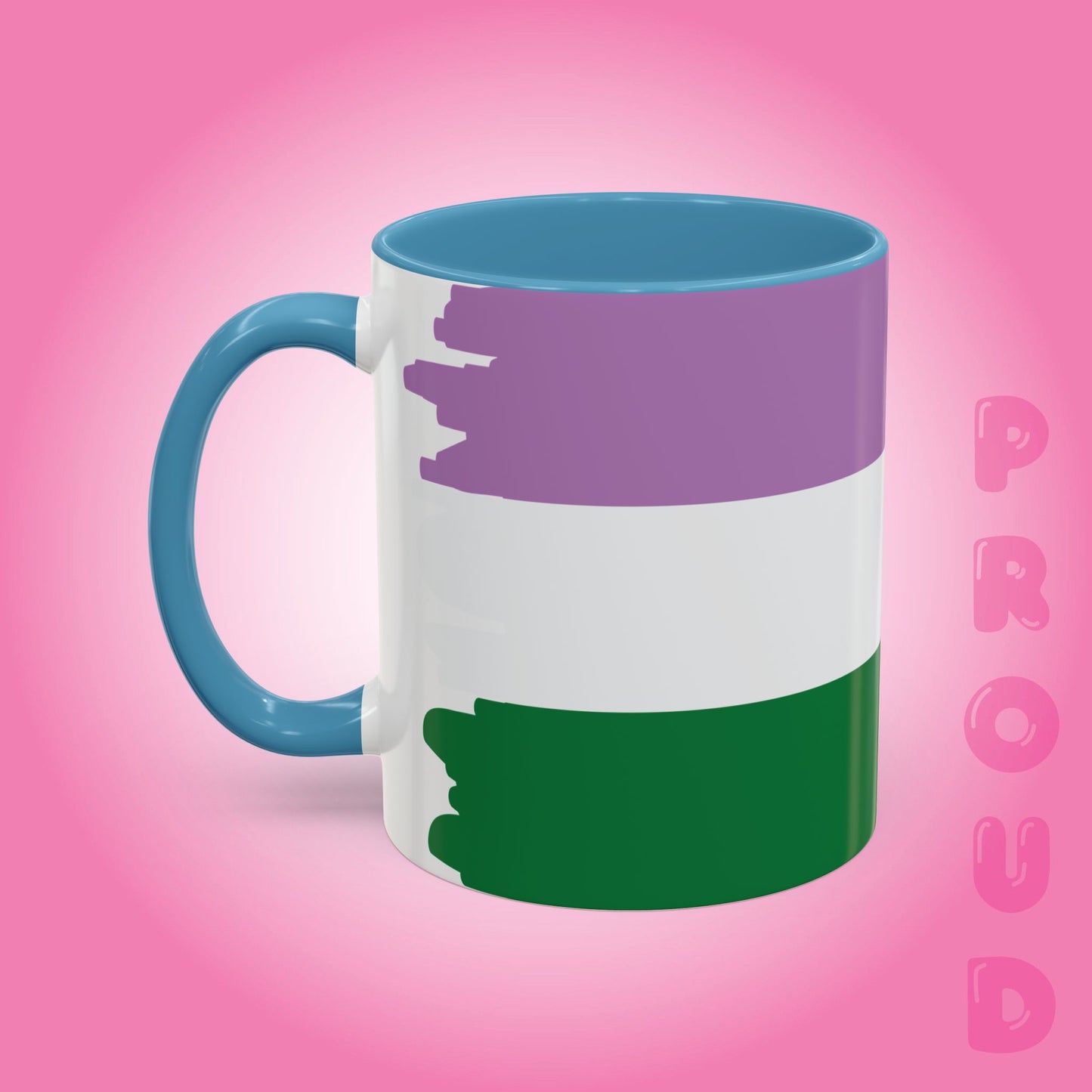 Gender Queer Paint Style Coffee Mug