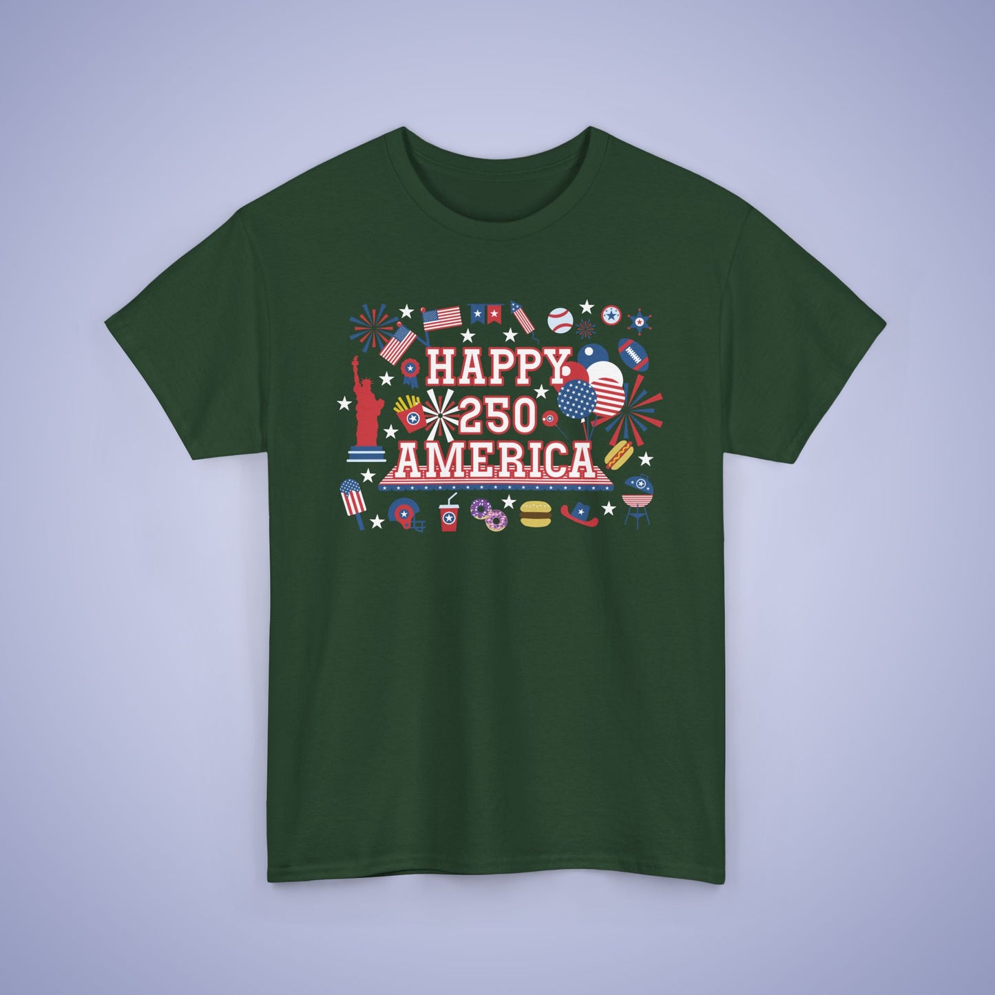 250 Years of Freedom Party Style USA Celebration Unisex T Shirt