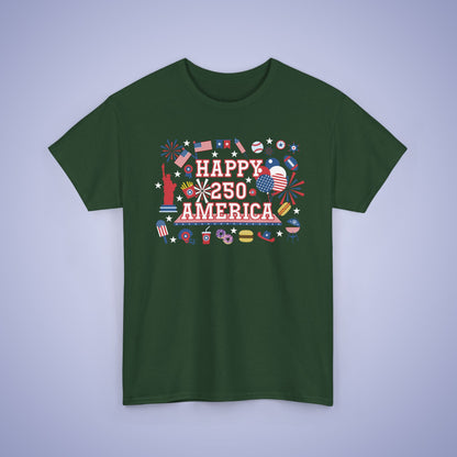 250 Years of Freedom Party Style USA Celebration Unisex T Shirt