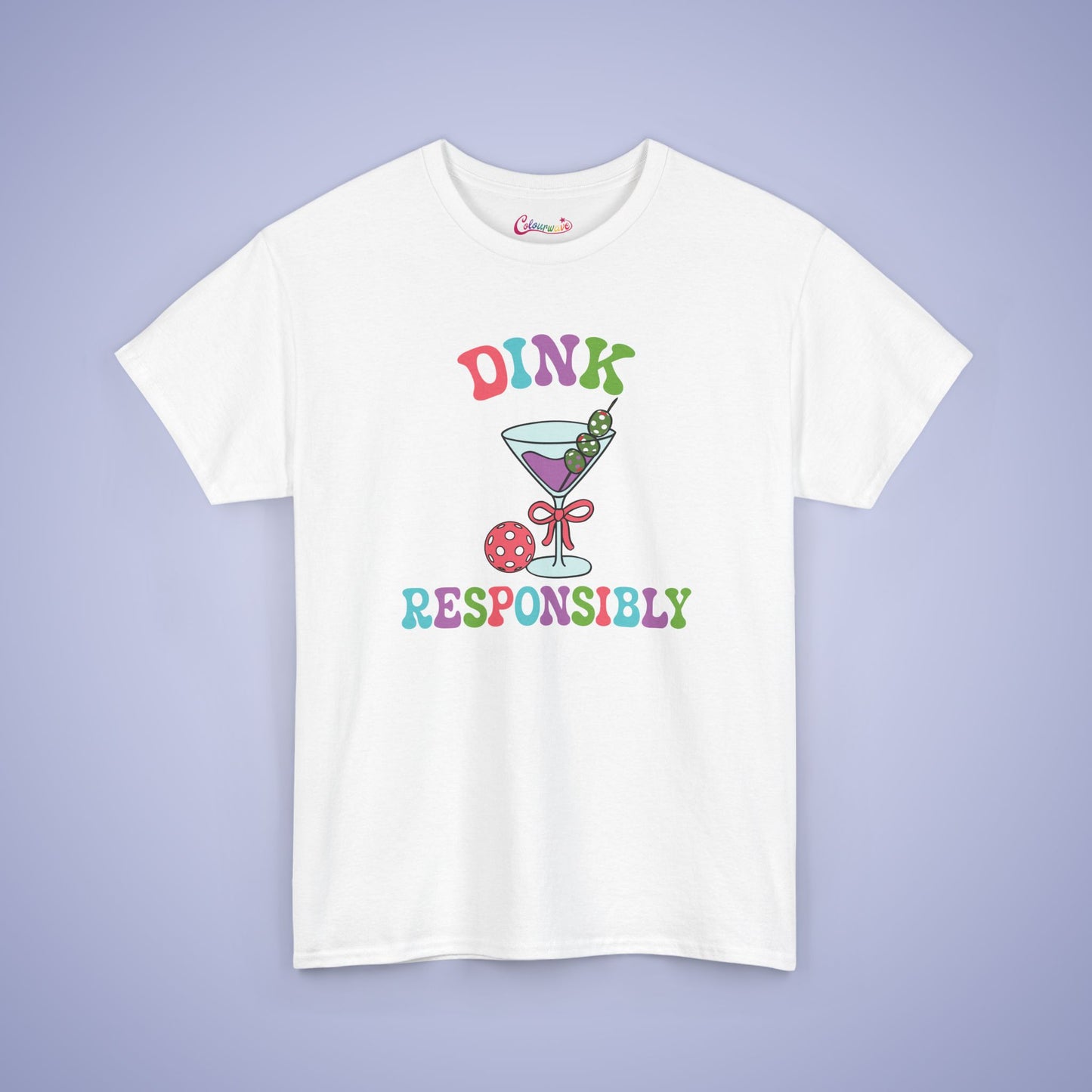 Dink Responsibly Pickleball Lover Drinking Gift Tee Graphic Design T Shirt