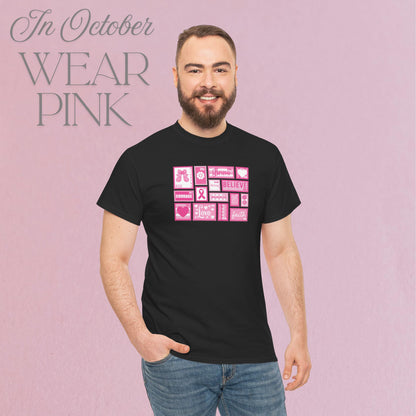 Postage Stamp Breast Cancer Awareness and Support Unisex T Shirt