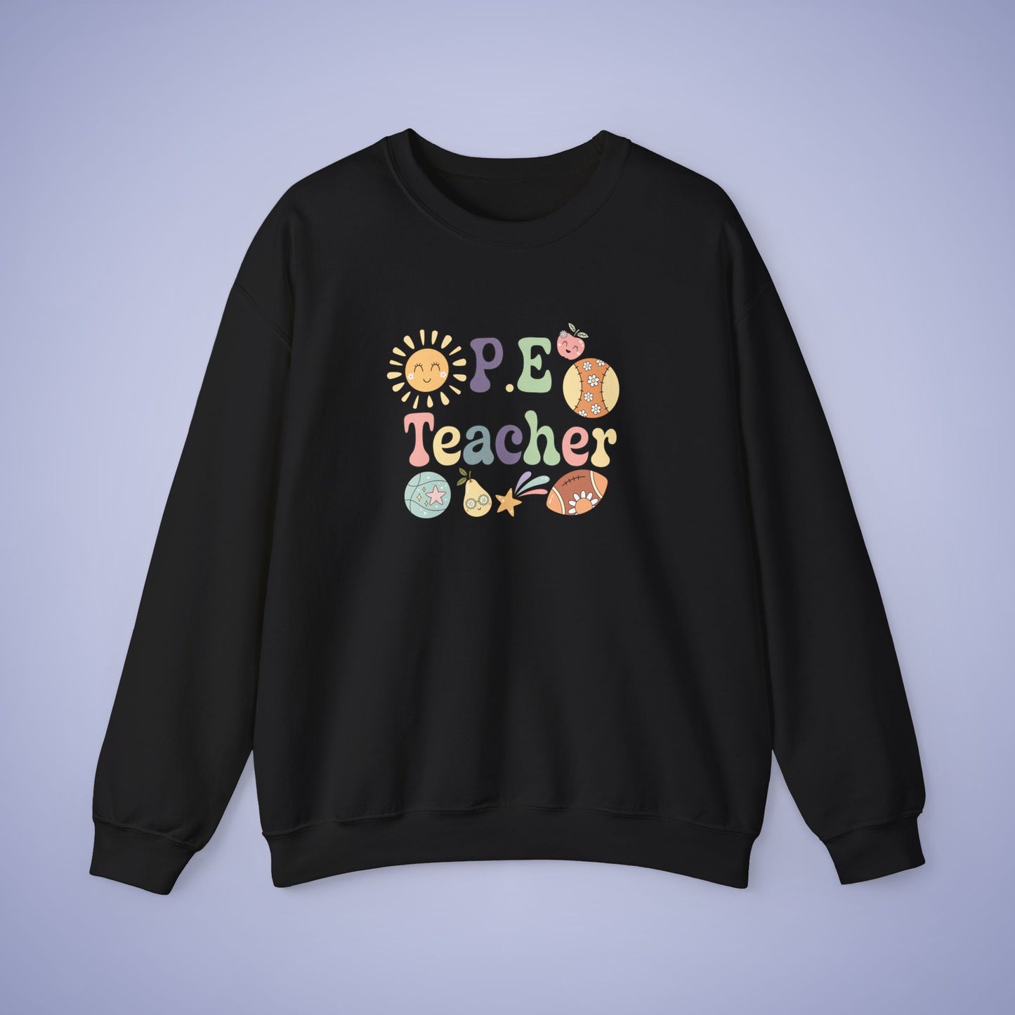 P.E Sports Teacher Crewneck Sweatshirt Retro Unisex Back to School
