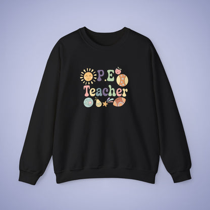 P.E Sports Teacher Crewneck Sweatshirt Retro Unisex Back to School