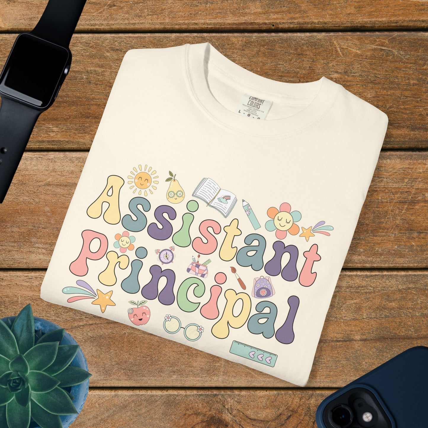 Assistant Principal Teacher T Shirt Retro Comfort Colors Unisex Back to School
