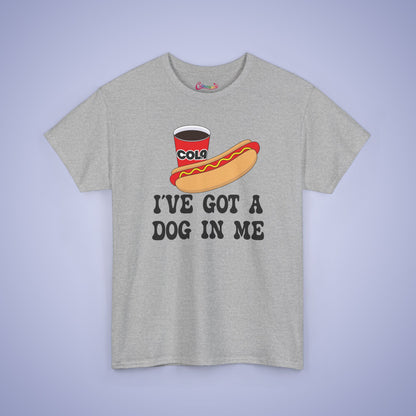 I've Got a Dog in Me Funny Hot Dog T-Shirt | Hot Dog Lover Gift Black