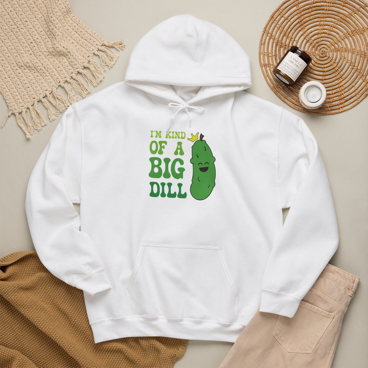 Im Kind of a Big Dill Pickleball Hoodie | Funny Pickle Lover Gift