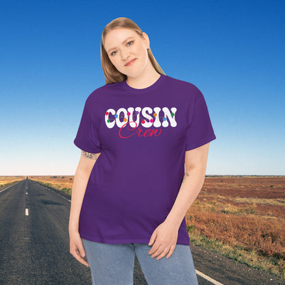 Cousin Crew Christmas Lights White Family Matching Unisex T Shirt