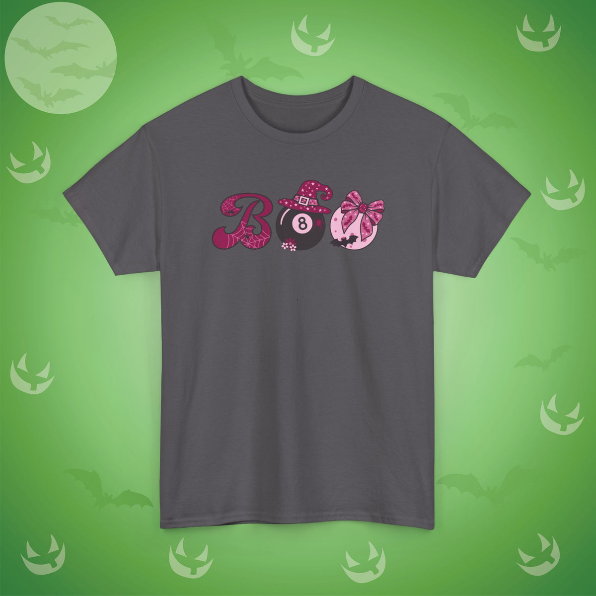 Snooker Pool BOO T-Shirt | Girly Coquette Halloween Design