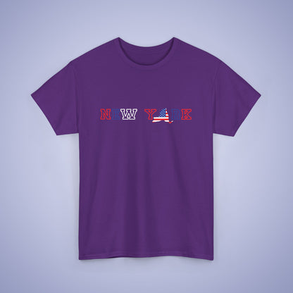 New York Map Text Art Proud American Unisex T Shirt