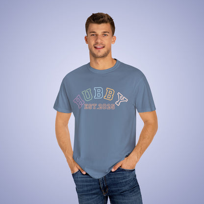 Hubby Est 2025 Newlywed Comfort T Shirt